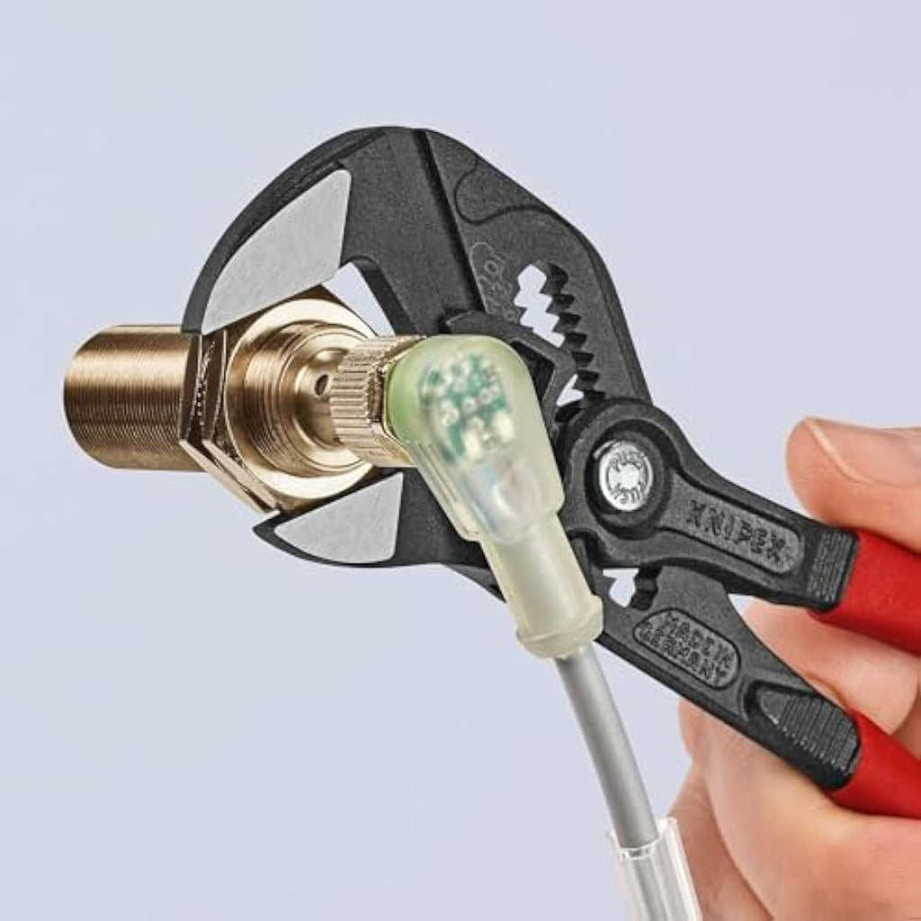 Knipex Pliers Wrench | 180mm Adjustable Spanner with Plastic Grip