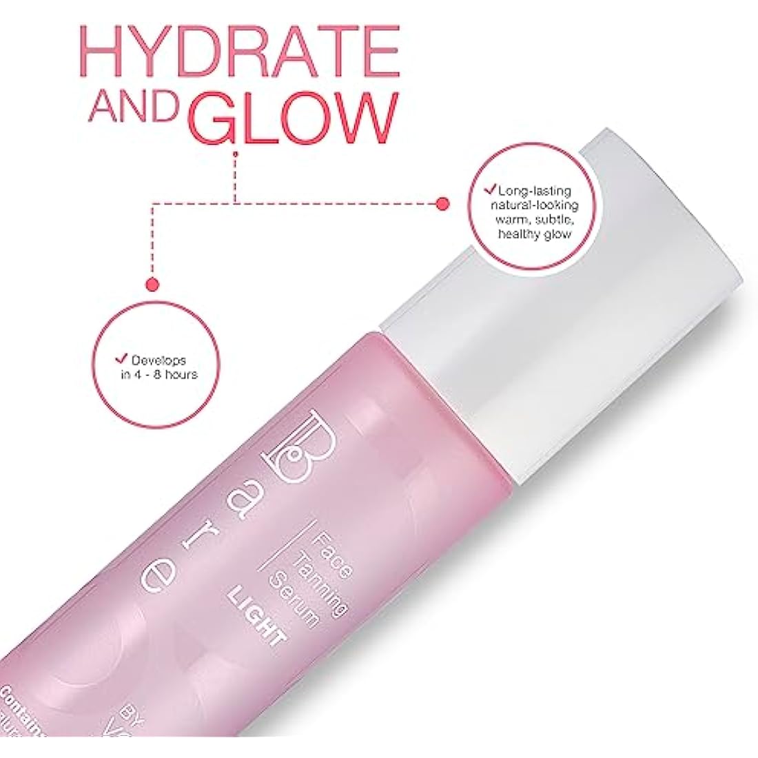 Bare by Vogue Light Face Tanning Serum – Hydrating Self-Tanning Formula