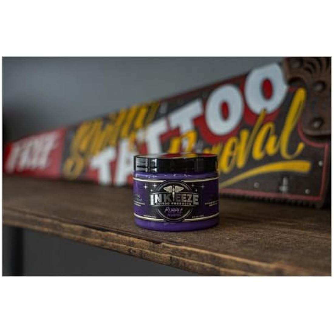 INK-EEZE Purple Glide Tattoo Ointment – Vegan Aftercare Jar - 6oz