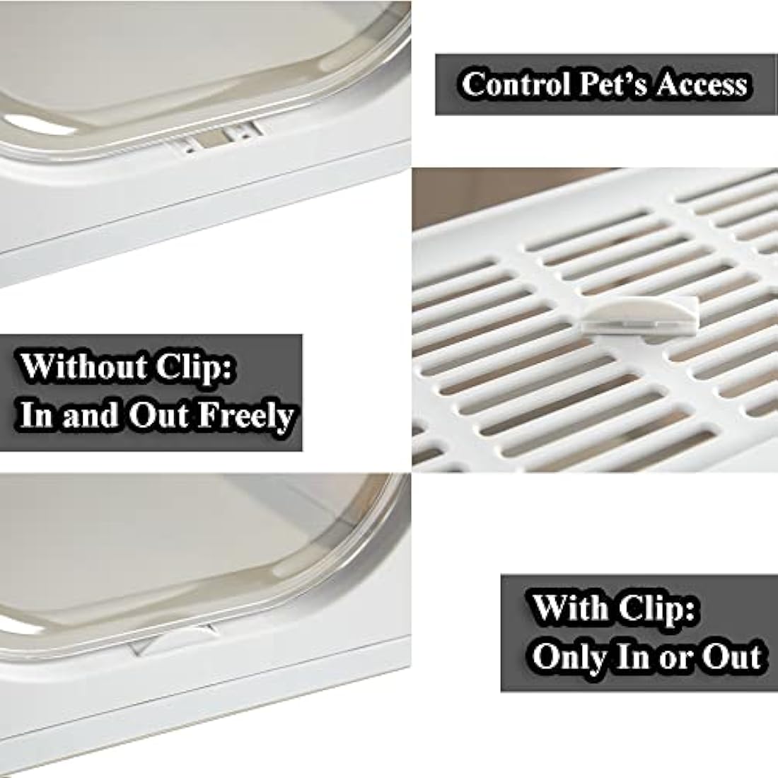 Pawsayes Foldable Cat Litter Box with Lid | Top Entry Tray for Kittens
