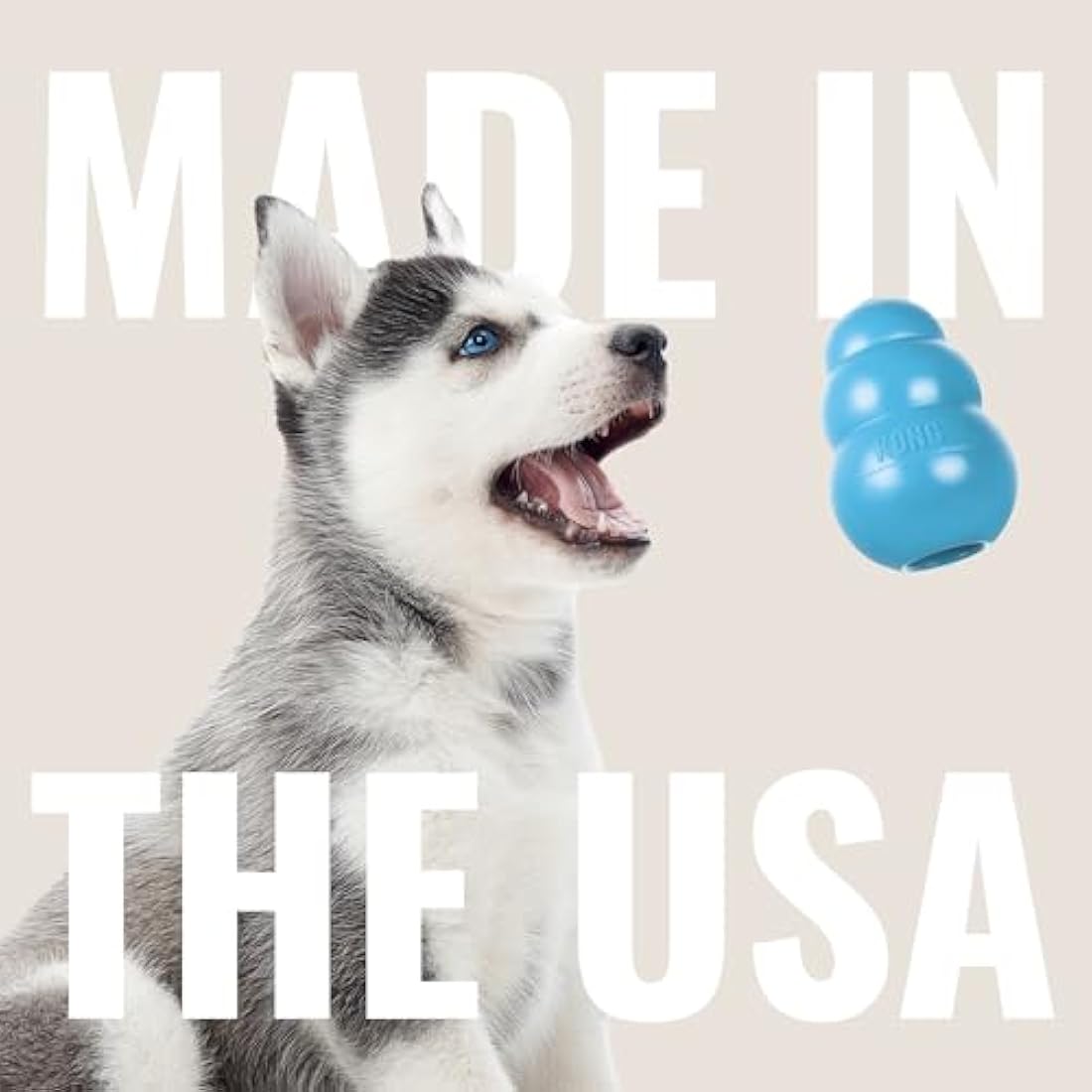 KONG Puppy Flyer – Durable Rubber Teething Flying Disc Toy for Puppies