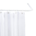 WENKO Universal White Aluminium Corner Shower Rail Rod – 20mm Diameter
