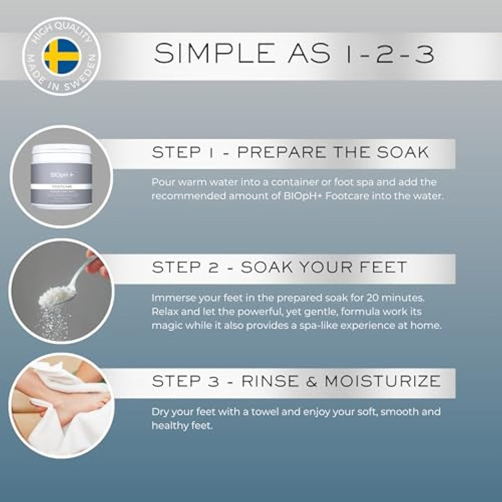 BIOpH+ Footcare Antifungal Foot Soak - Treatment for Athlete's Foot, 500g