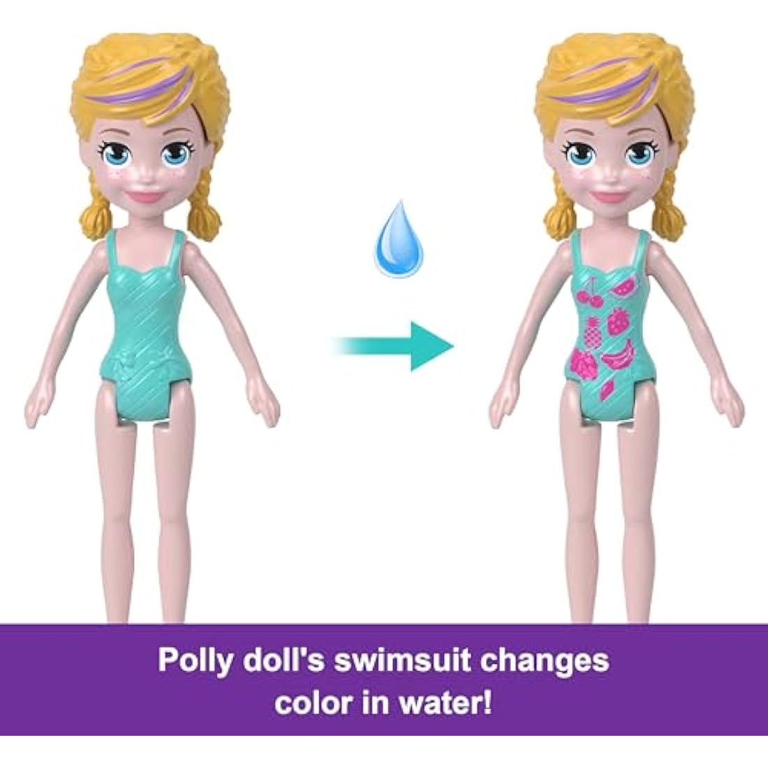 Polly Pocket Unicorn Dream Cruise Boat Playset with Water Play