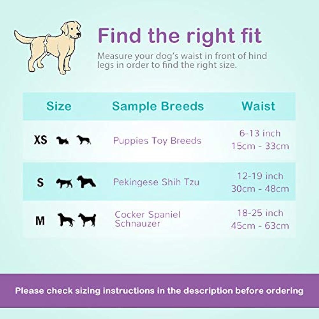 Flying Paws Male Dog Wraps | XS Disposable Absorbent Nappies - 60 Pack