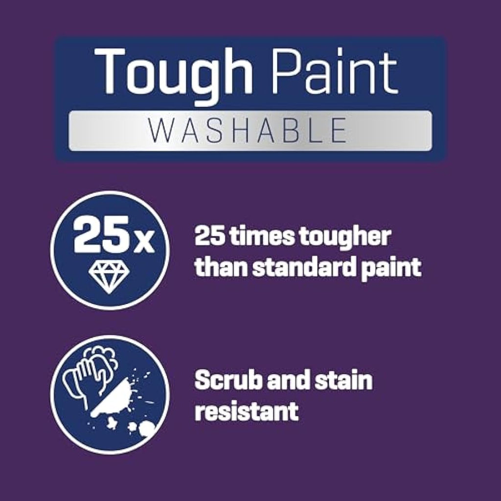 Johnstone's Washable Matt Emulsion Paint – Pure Brilliant White, 2.5L