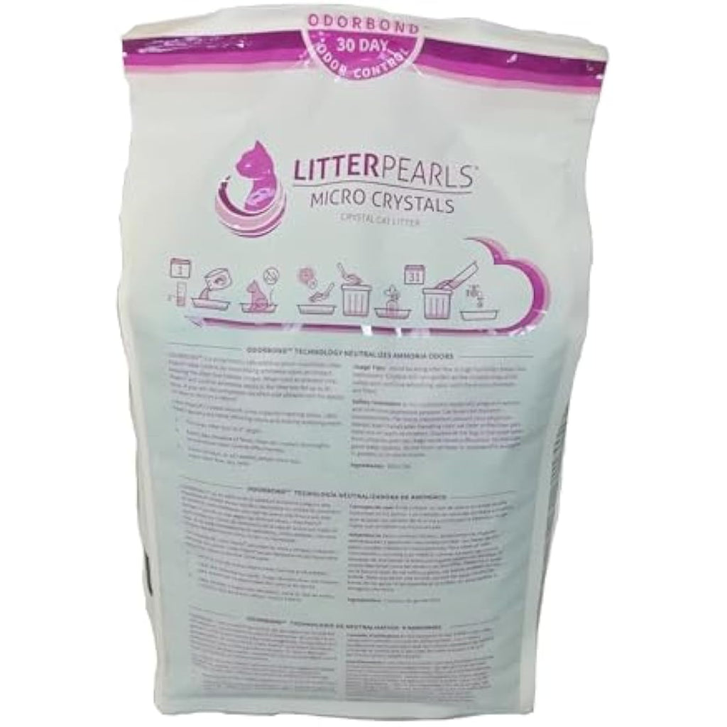 Litter Pearls Micro Crystals Cat Litter – Non-Clumping Odour Control