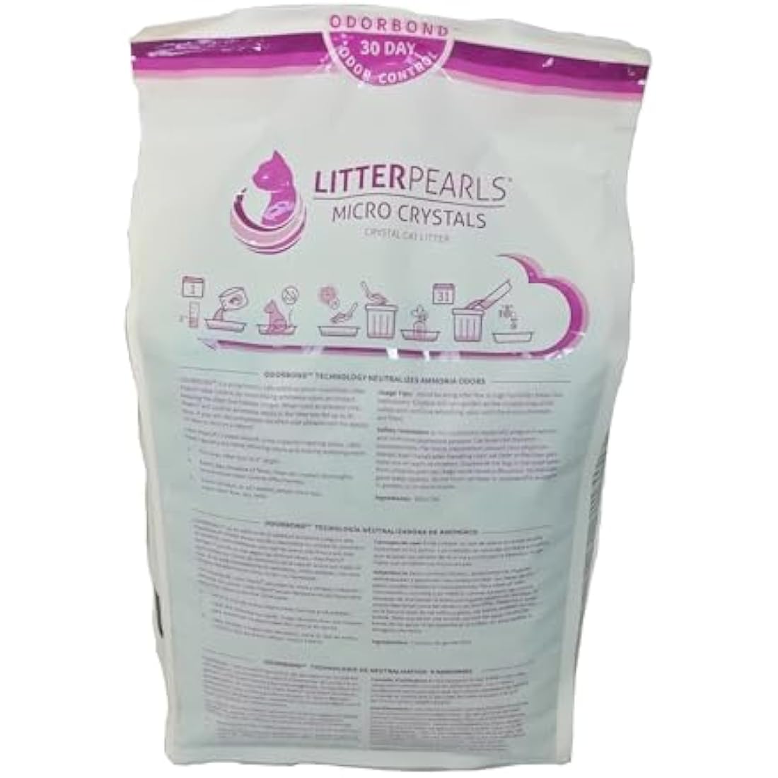 Litter Pearls Micro Crystals Cat Litter – Non-Clumping Odour Control