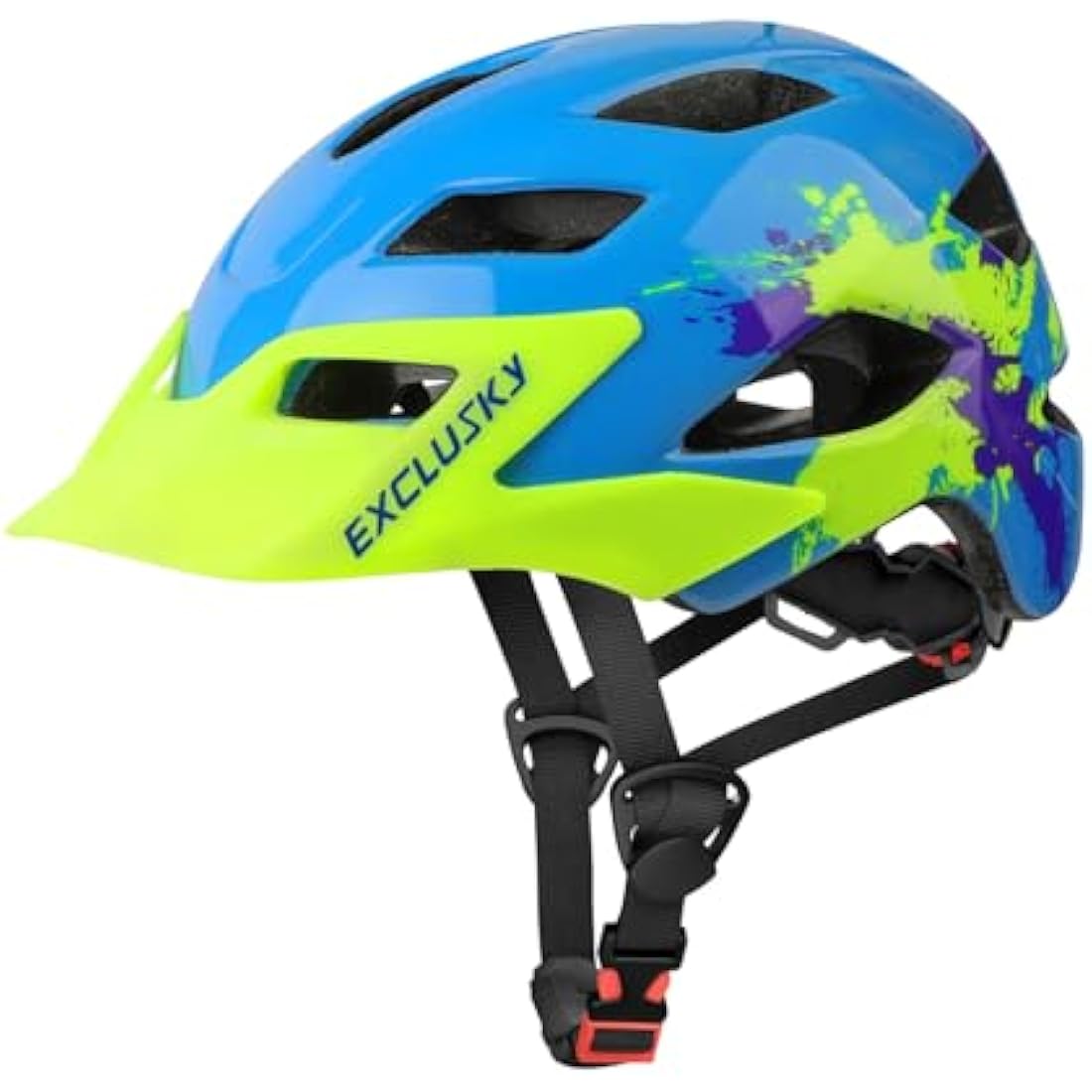 Exclusky Kids Bike Helmet | Adjustable Safety Gear for Ages 5-13