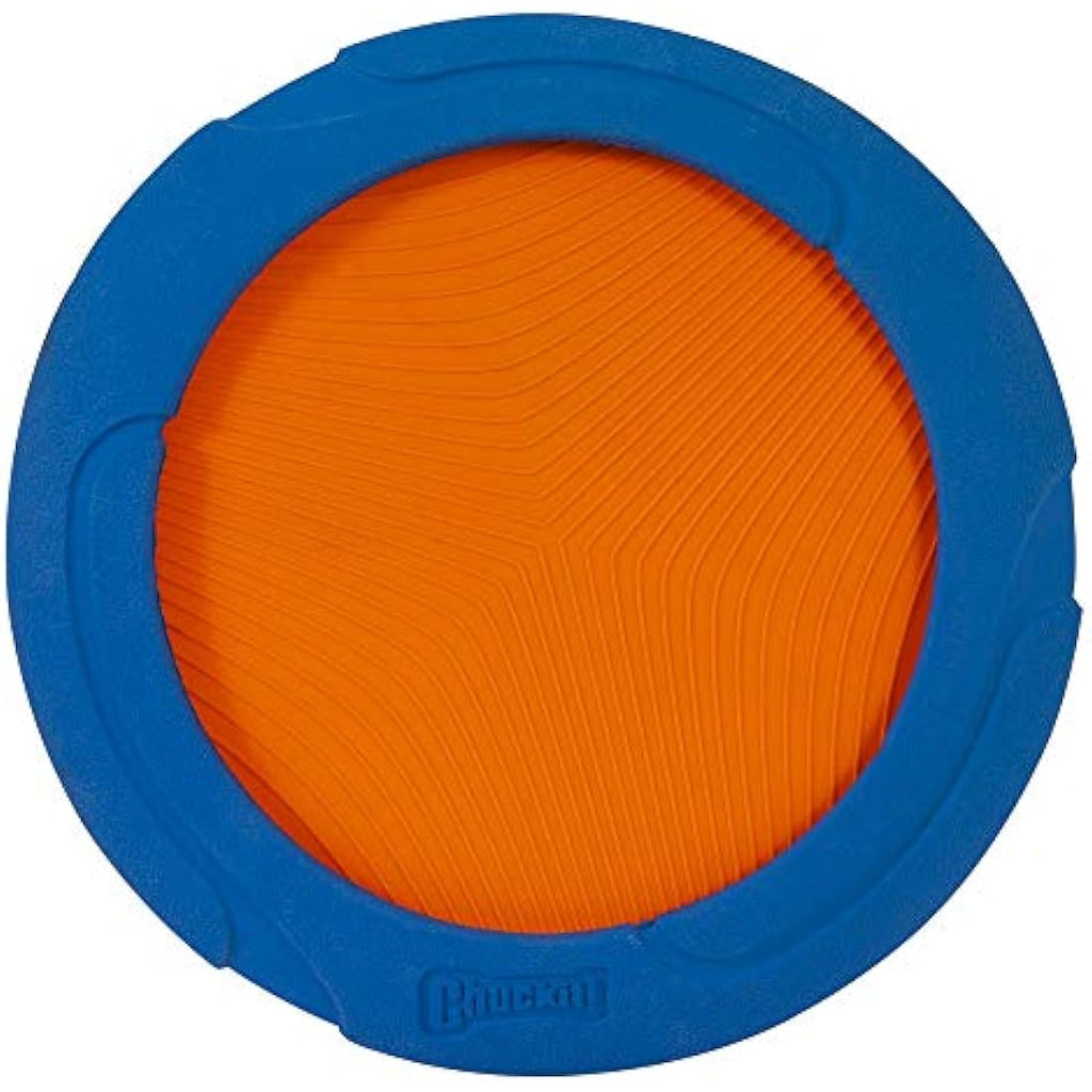 Chuckit! Ultra Flight Rubber Dog Frisbee – Durable Interactive Fetch Toy