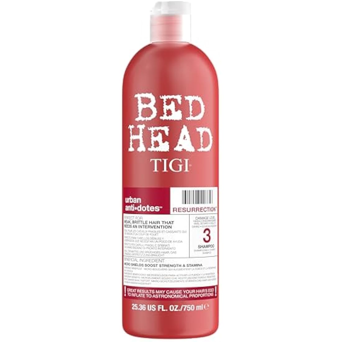 Bed Head by TIGI Resurrection Repairing Shampoo for Damaged Hair – 750ml