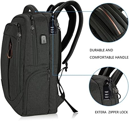 KROSER 17.3 Inch Laptop Backpack | Water-Resistant USB Travel Bag