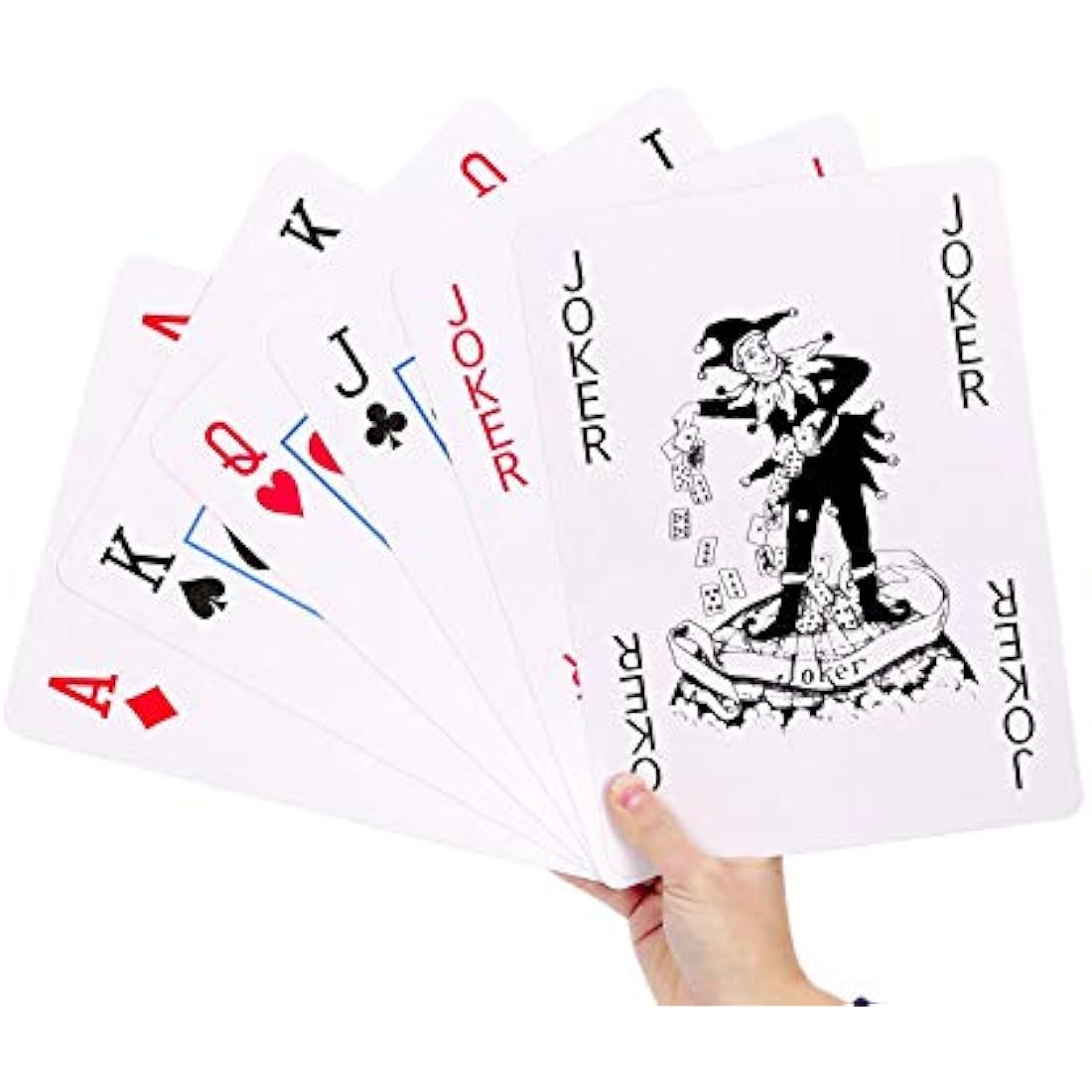 GrassVillage Jumbo A4 Playing Cards – Giant Water Resistant Outdoor Deck
