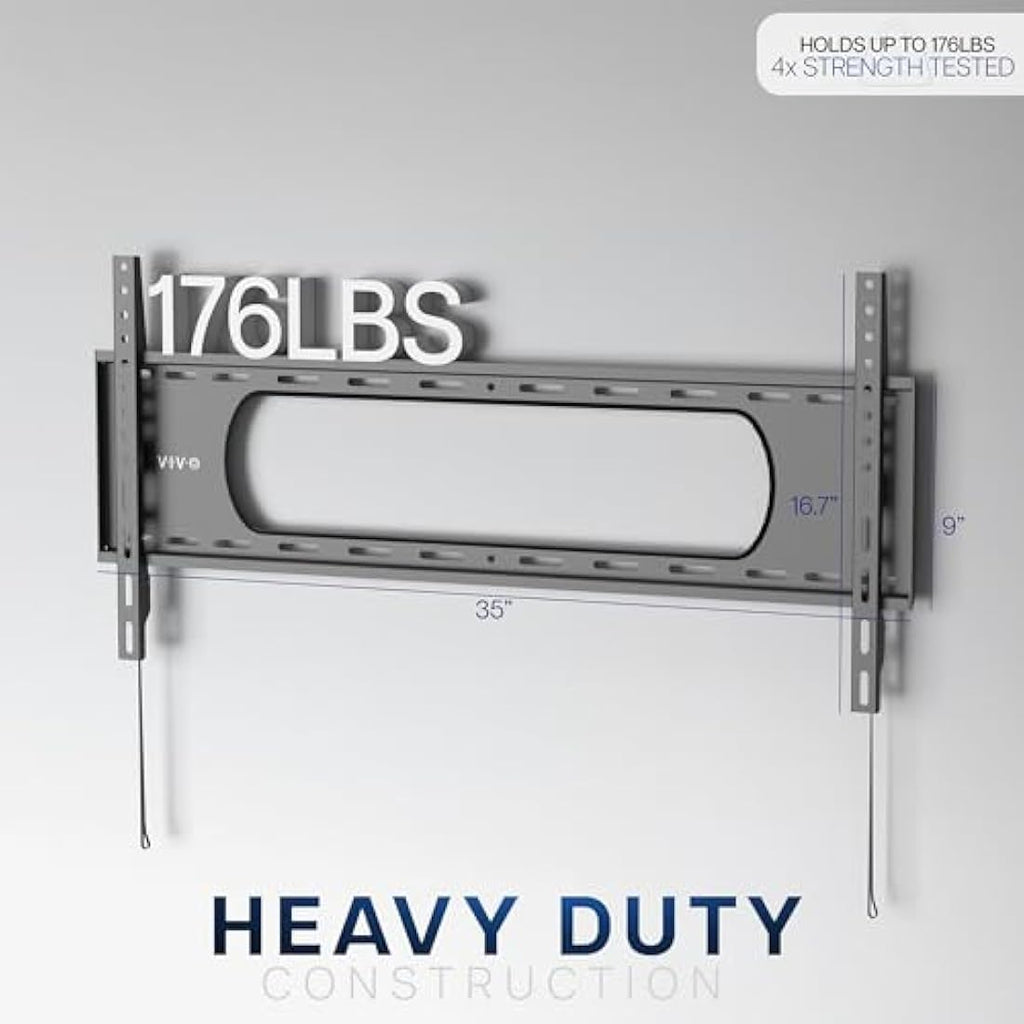 VIVO Heavy Duty TV Wall Mount | Fixed Low Profile for 43-90 inch Screens