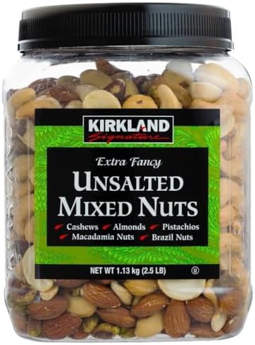 Kirkland Signature Unsalted Mixed Nuts – Extra Fancy Premium Blend (1.13kg)