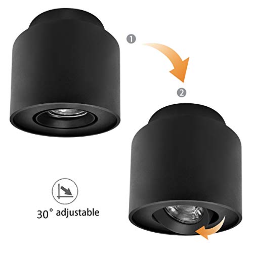 Budbuddy 6W+5W LED Ceiling Spotlight – GU10 Aluminum Surface Downlight