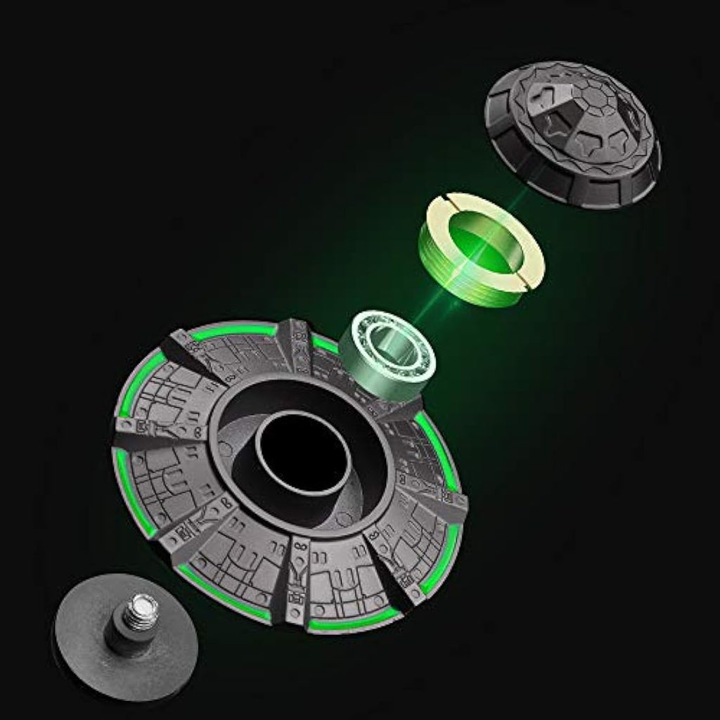 UFO Metal Fidget Spinner – Luminous Stress Relief Desk Toy