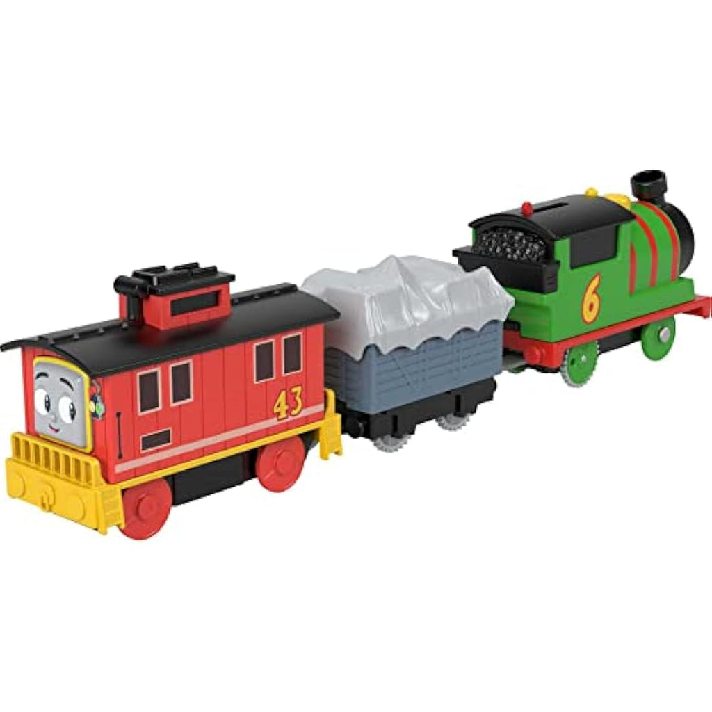 Thomas & Friends Motorized Percy Train with Brake Car Bruno Toy