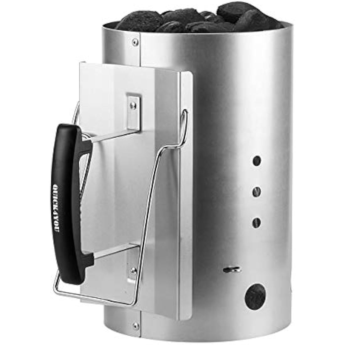 Charcoal Chimney Starter with Safety Handle for BBQ Grills