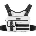 Fitdom Tactical Sports Utility Chest Pack | Water-Resistant EDC Vest, White