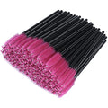 G2PLUS 100 PCS Rose Disposable Mascara Wands | Eyelash Spoolie Brushes