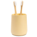 Yew Design Matte Yellow Toothbrush Holder | Rustproof Resin Cup