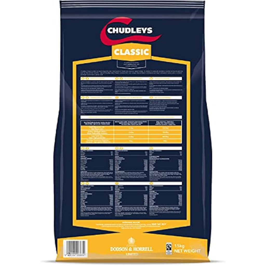 Chudleys Classic Chicken Dry Dog Food for Working Dogs - 15kg Bag