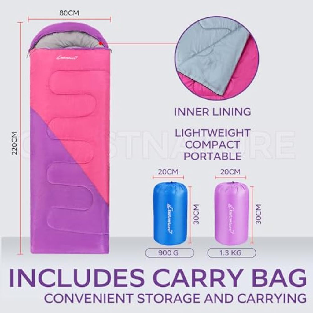 Clostnature 4-Season Sleeping Bag – Lightweight Compact Camping Gear