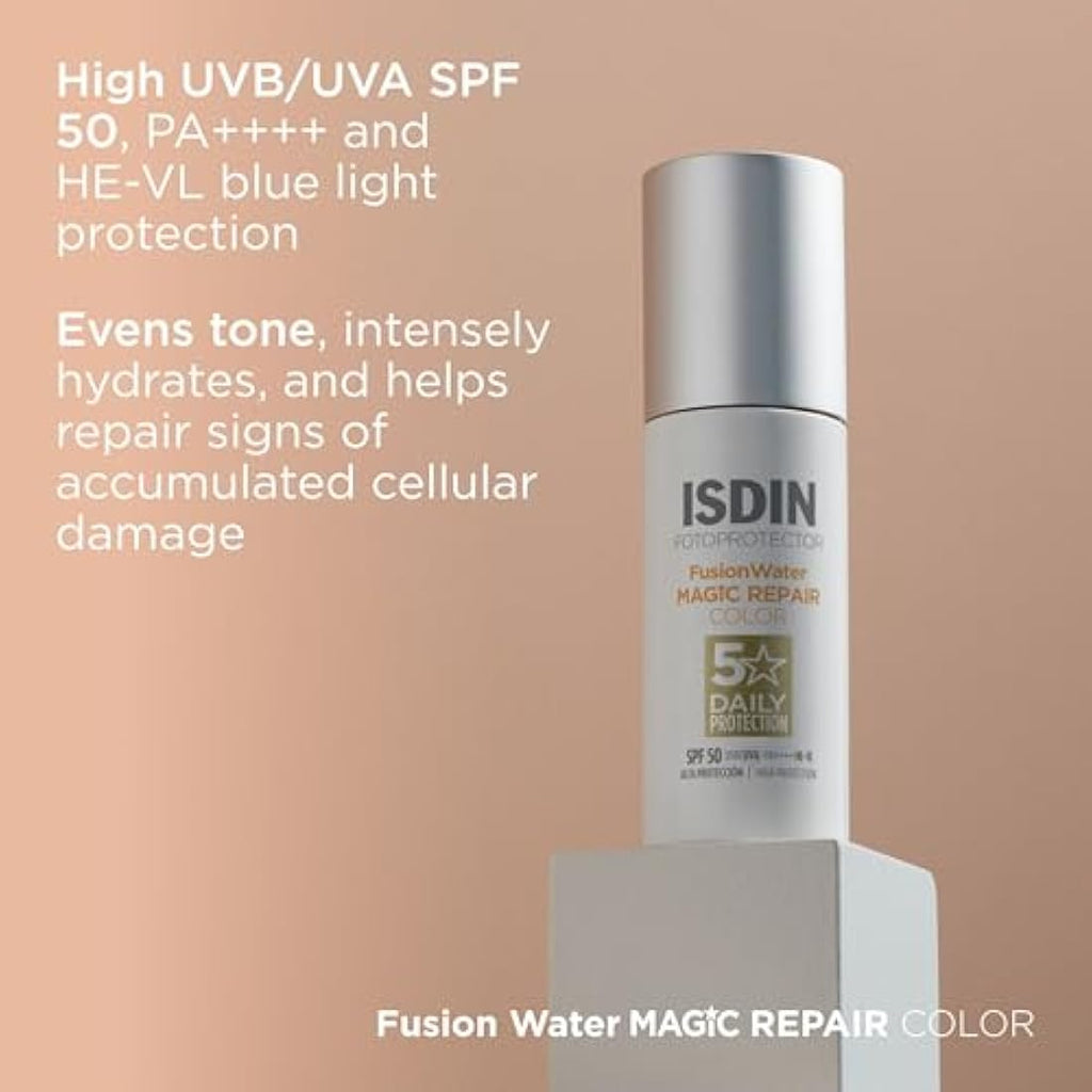 ISDIN FotoUltra Age Repair Color Fusion Water SPF 50 - Tinted Sunscreen
