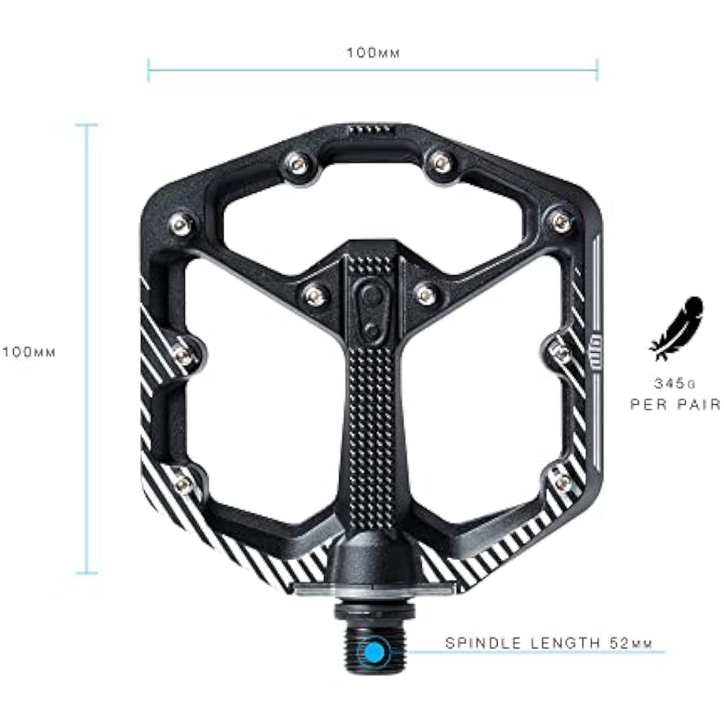 Crankbrothers Stamp Flat MTB Pedals – Adjustable Grip Concave Profile