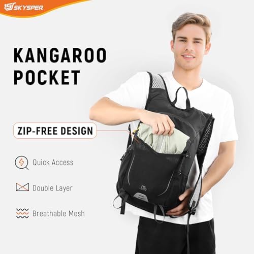 SKYSPER 15L Hiking Backpack – Lightweight Breathable Travel Daypack