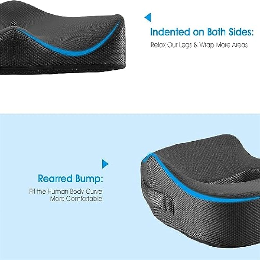 Feagar Orthopedic Memory Foam Seat Cushion for Sciatica & Tailbone Relief