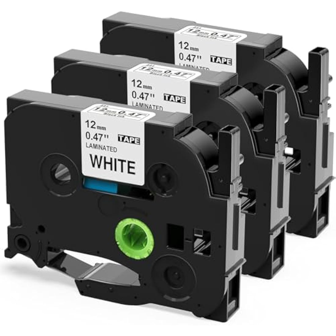 Upwinning TZe-231 Label Tape 12mm Compatible with Brother P-Touch | 3-Pack