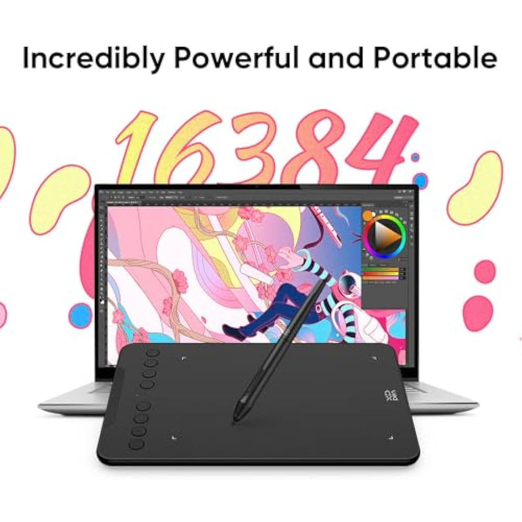 XPPen Deco mini7 V2 Graphics Drawing Tablet | 16K Pressure Levels