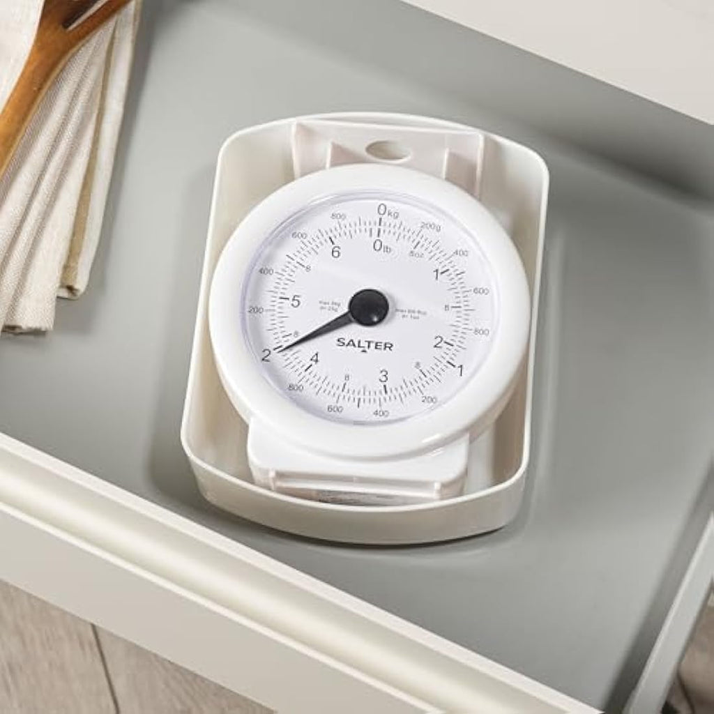 Salter Mechanical Kitchen Scale – 3kg Mini Analogue Food Scale with 1L Bowl
