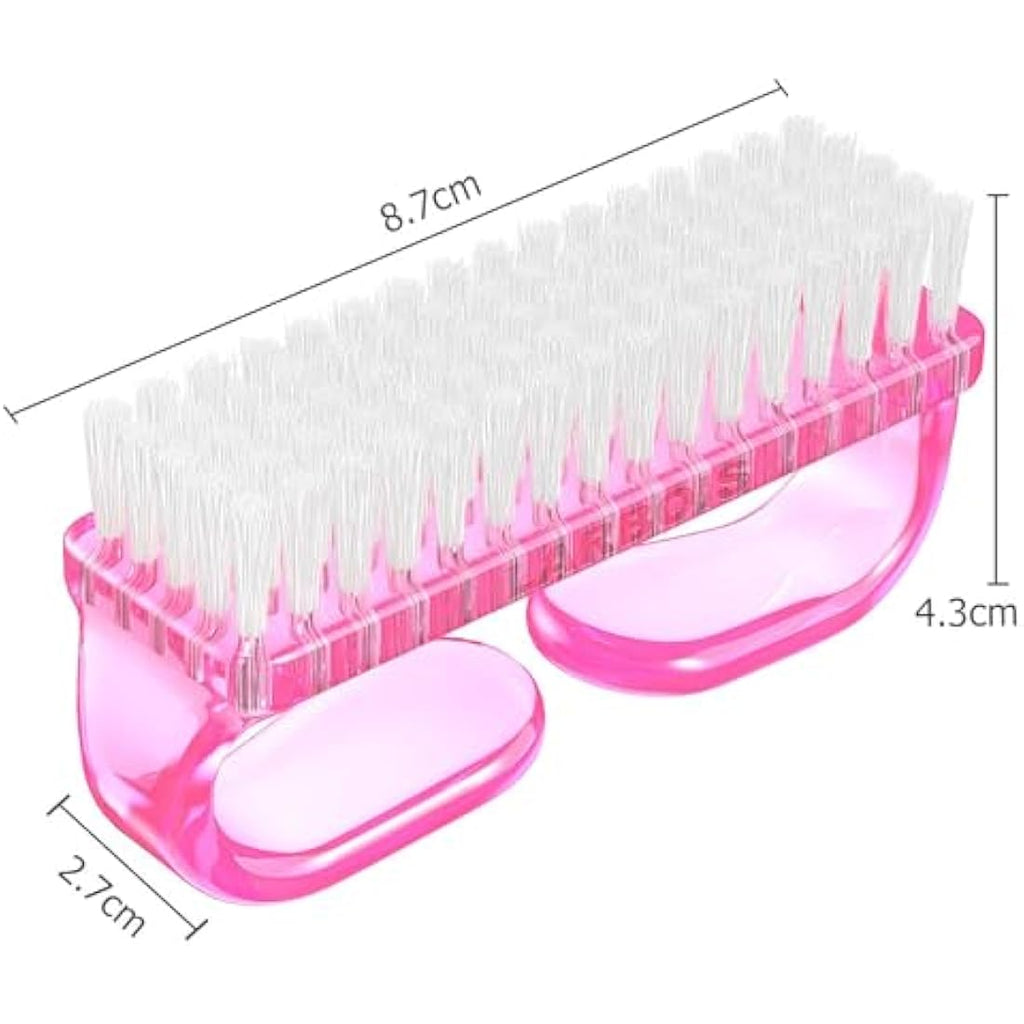 Larbois Nail Cleaning Brush – Plastic Handle Hand Scrubber for Fingernails