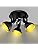 Unikcst 3-Way LED Ceiling Spotlights | Matte Black Retro Metal Light