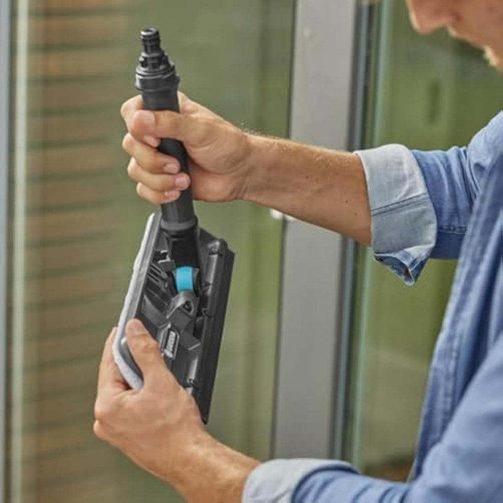 GARDENA Cleansystem Window Cleaner – Water-Operated Squeegee & Wiper