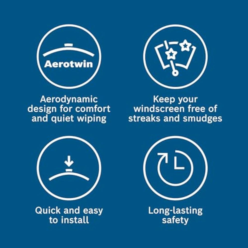 Bosch Aerotwin AM246S Wiper Blade Set – 650mm/380mm Front Wipers