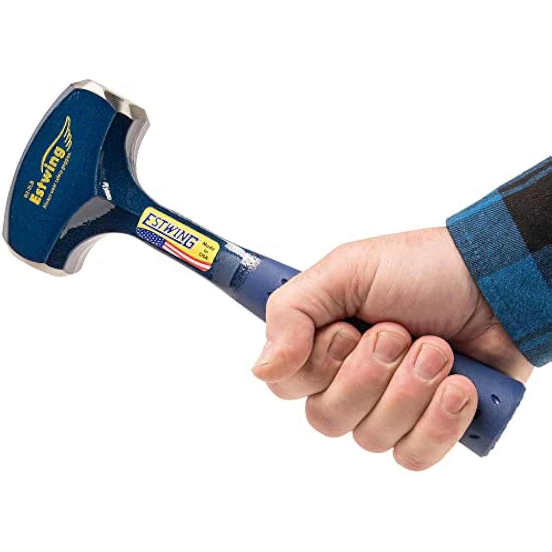 Estwing 3lb Club Hammer – Forged Steel with Blue Shock Reduction Grip