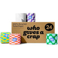 Who Gives A Crap 100% Recycled Toilet Paper | 3-Ply 400 Sheets | 24 Pack