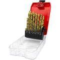 NORTOOLS 25-Piece Titanium HSS Drill Bit Set | 1.0-13mm DIN338