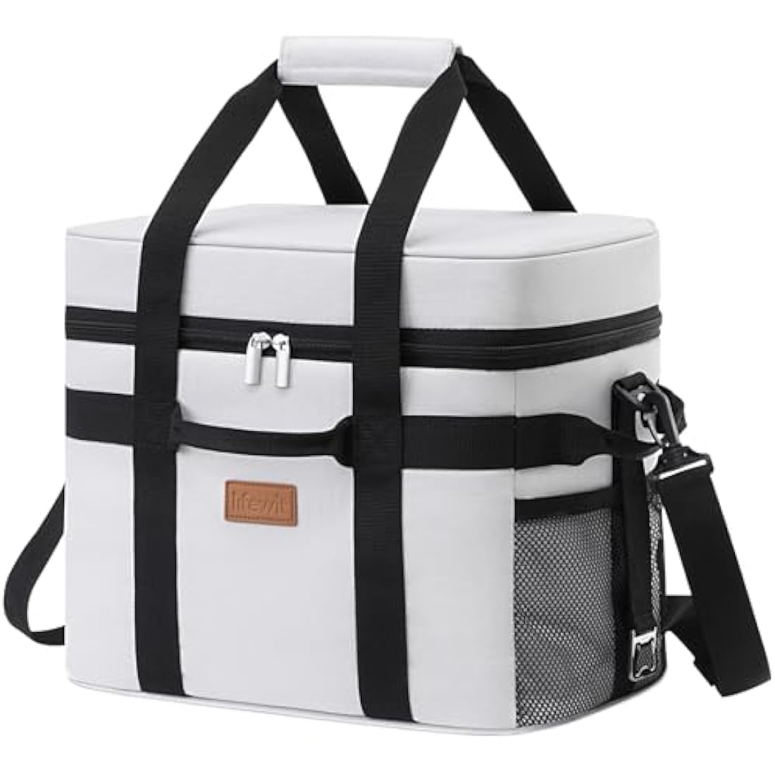 Lifewit 20L Soft Cooler Bag – Insulated Leak-Proof Picnic Bag, Silk Gray
