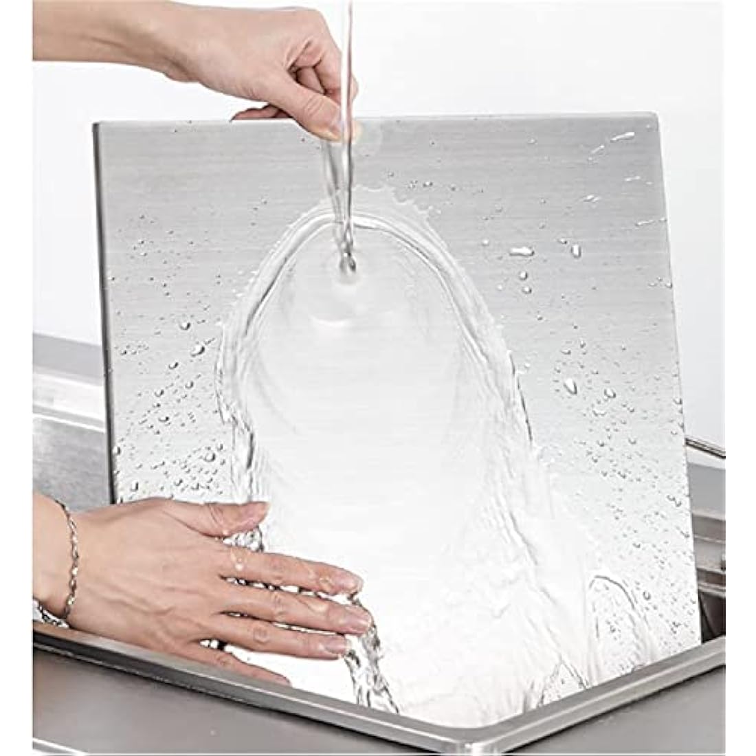 Jolof Store Stainless Steel Cutting Board | 80x50cm Heavy Duty Worktop Saver