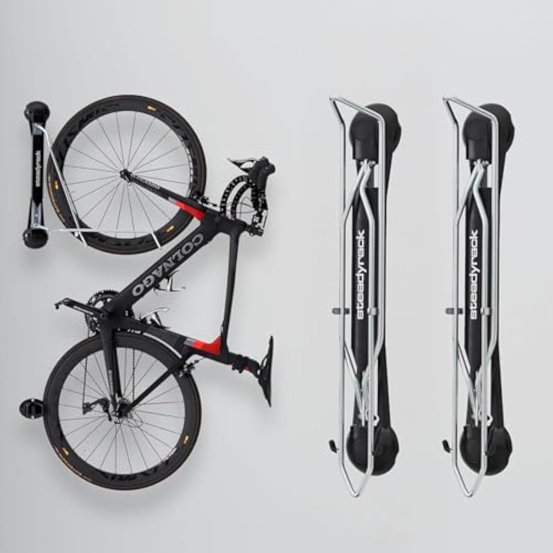 Steadyrack Classic Bike Rack – Vertical Wall Mount Swivel Storage
