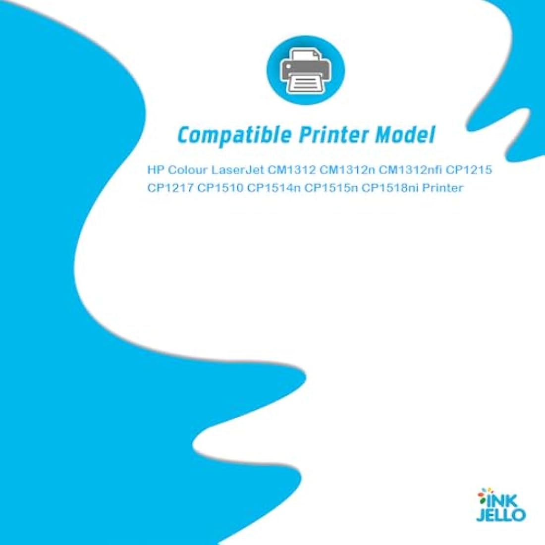 InkJello Compatible HP Color LaserJet Toner Cartridge (CB540A) 4-Pack