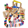 Calmado 200-Piece Wooden Marble Run Set – Beech Wood STEM Toy for Kids