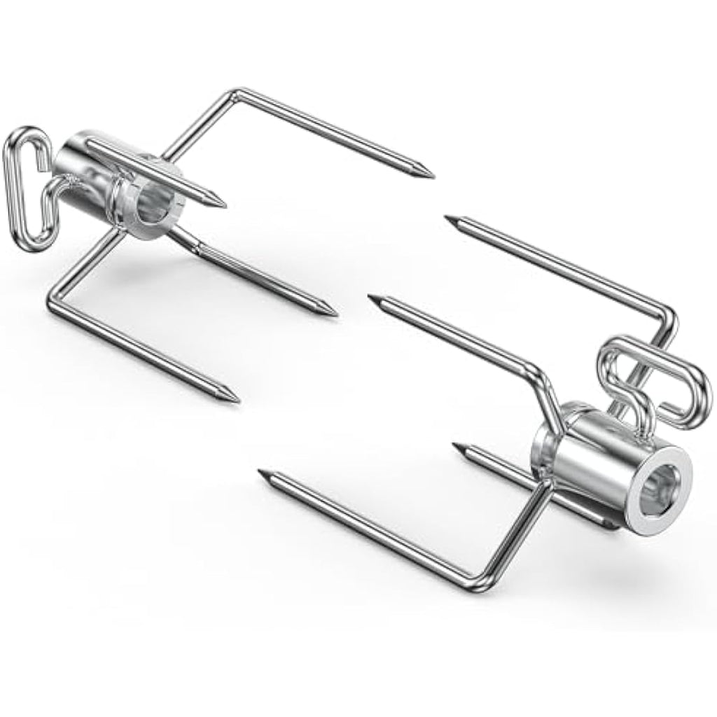 Onlyfire Rotisserie Meat Forks for 12mm Hexagon and 8mm Square Spit Rods