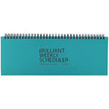 Paperian Brilliant Undated Weekly Planner Pad – Blue Wirebound Scheduler