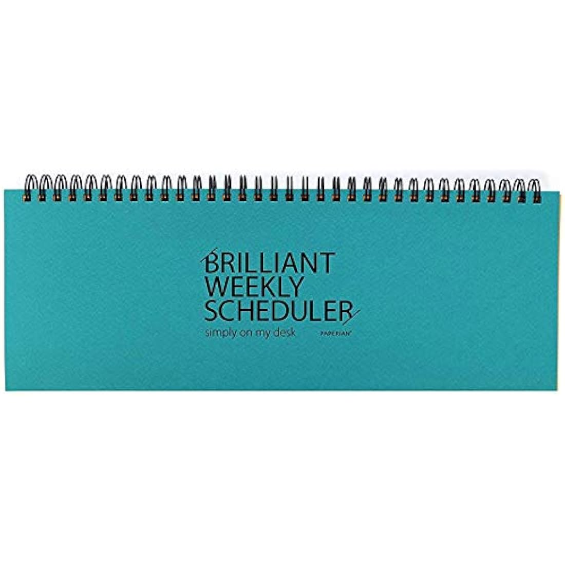 Paperian Brilliant Undated Weekly Planner Pad – Blue Wirebound Scheduler